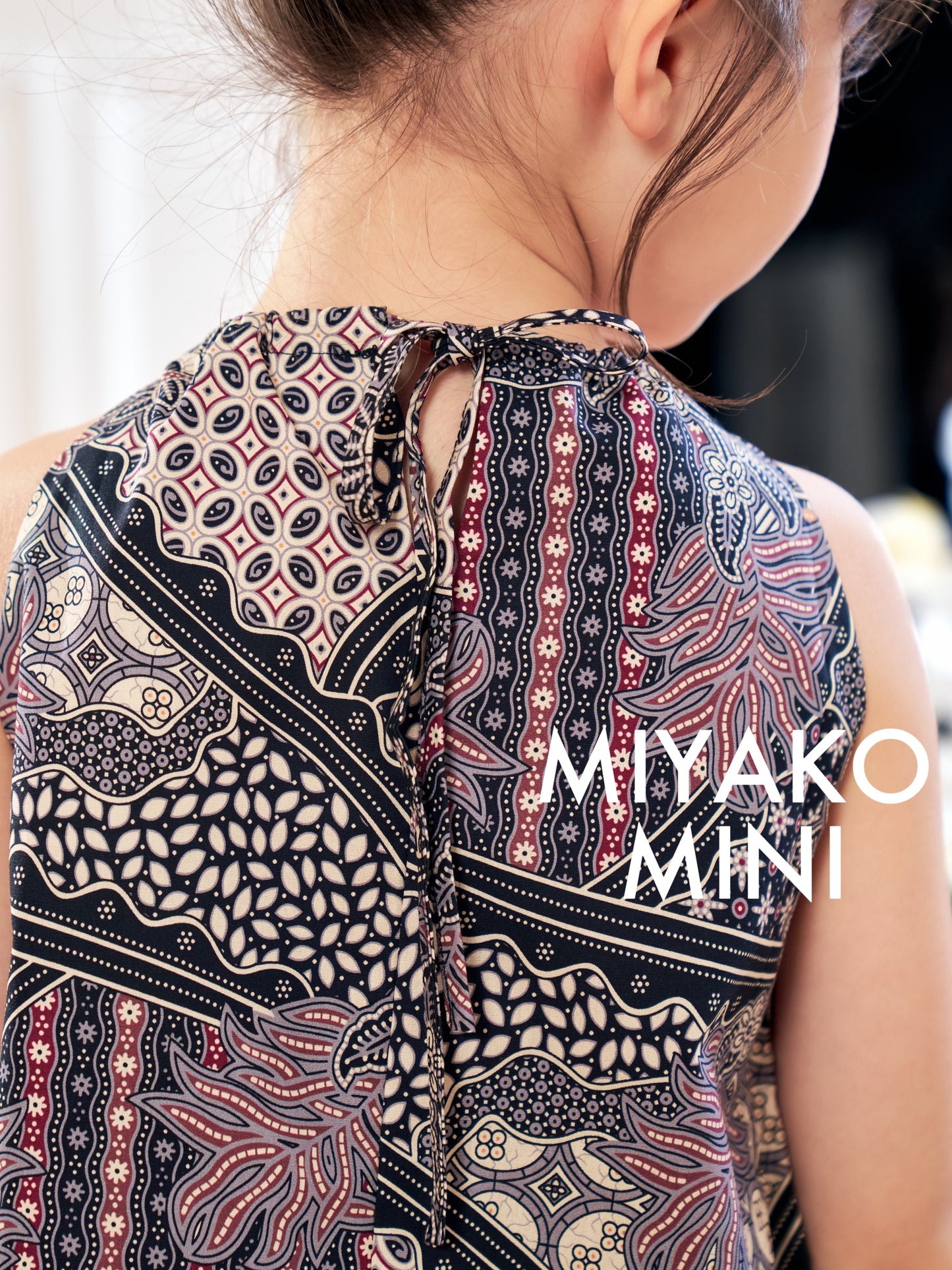 Batik Girl Dress in Cocoa