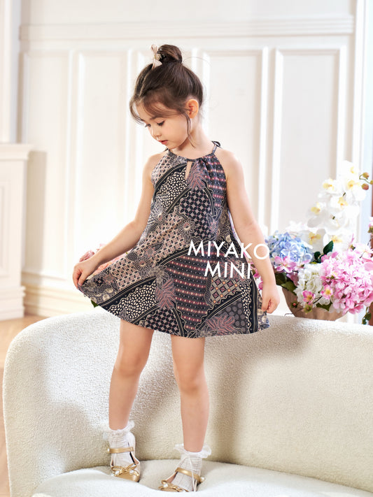 Batik Girl Dress in Cocoa