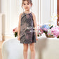 Batik Girl Dress in Cocoa