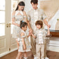 【万事如亿】Billionaire Embroidered Padded & Detachable Sleeve Mini Cheongsam Dress in Ash Beige 米灰色女装短款