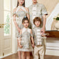 【万事如亿】Billionaire Embroidered Padded & Detachable Sleeve Mini Cheongsam Dress in Ash Beige 米灰色女装短款