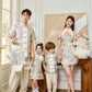 【万事如亿】Billionaire Embroidered Padded & Detachable Sleeve Mini Cheongsam Dress in Ash Beige 米灰色女装短款