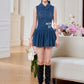 Denim Chic Mini Romper Dress