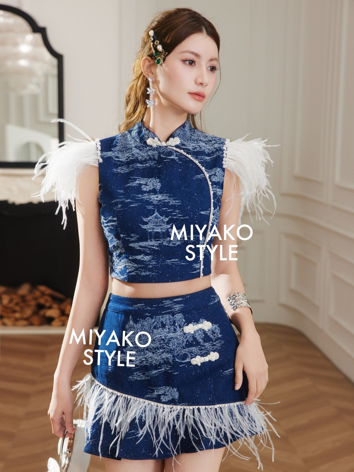 【星光牛仔】Blink Denim Premium Mini Skirt in Dark 深色女装短裙