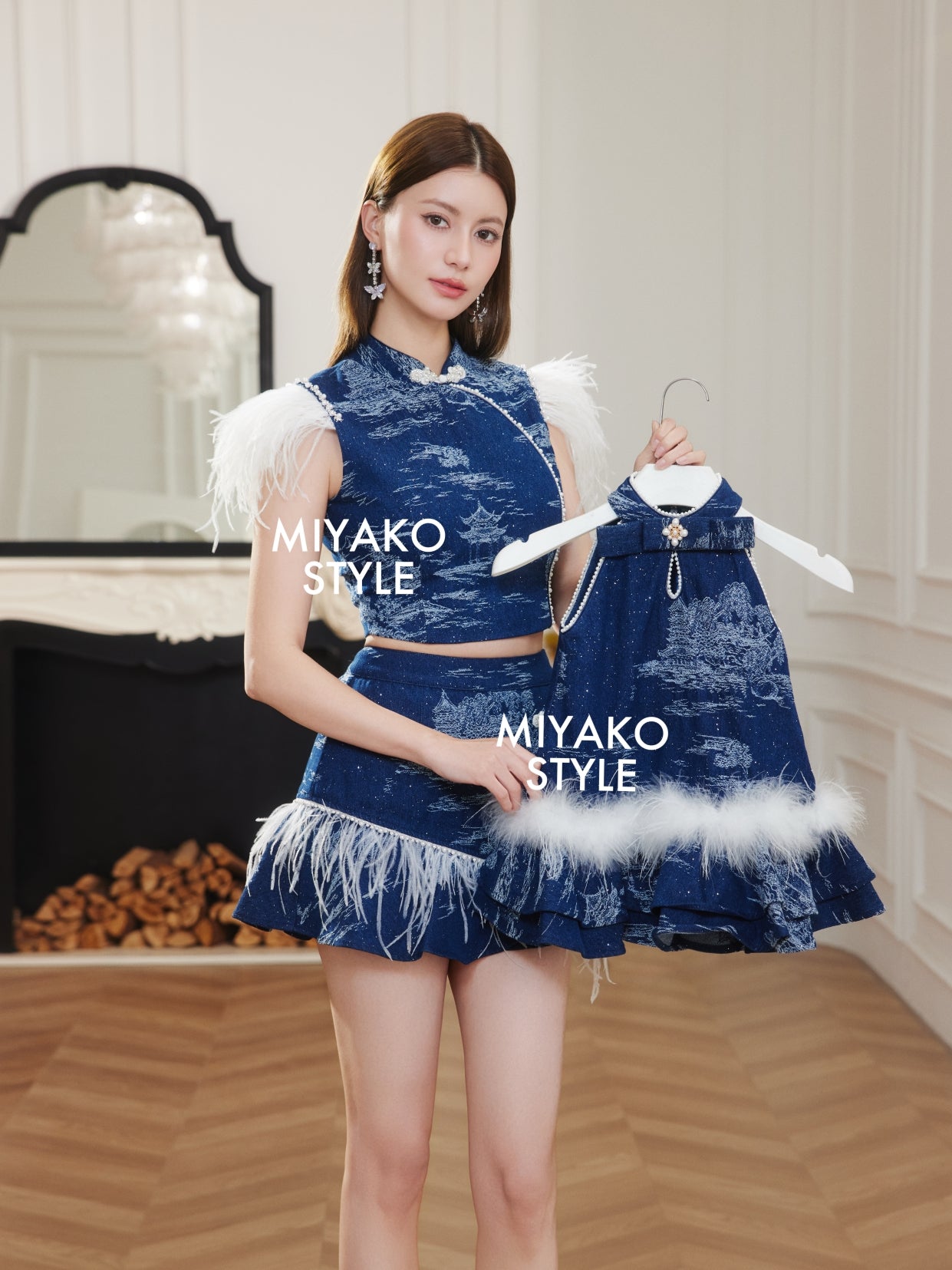 【星光牛仔】Blink Denim Premium Mini Skirt in Dark 深色女装短裙