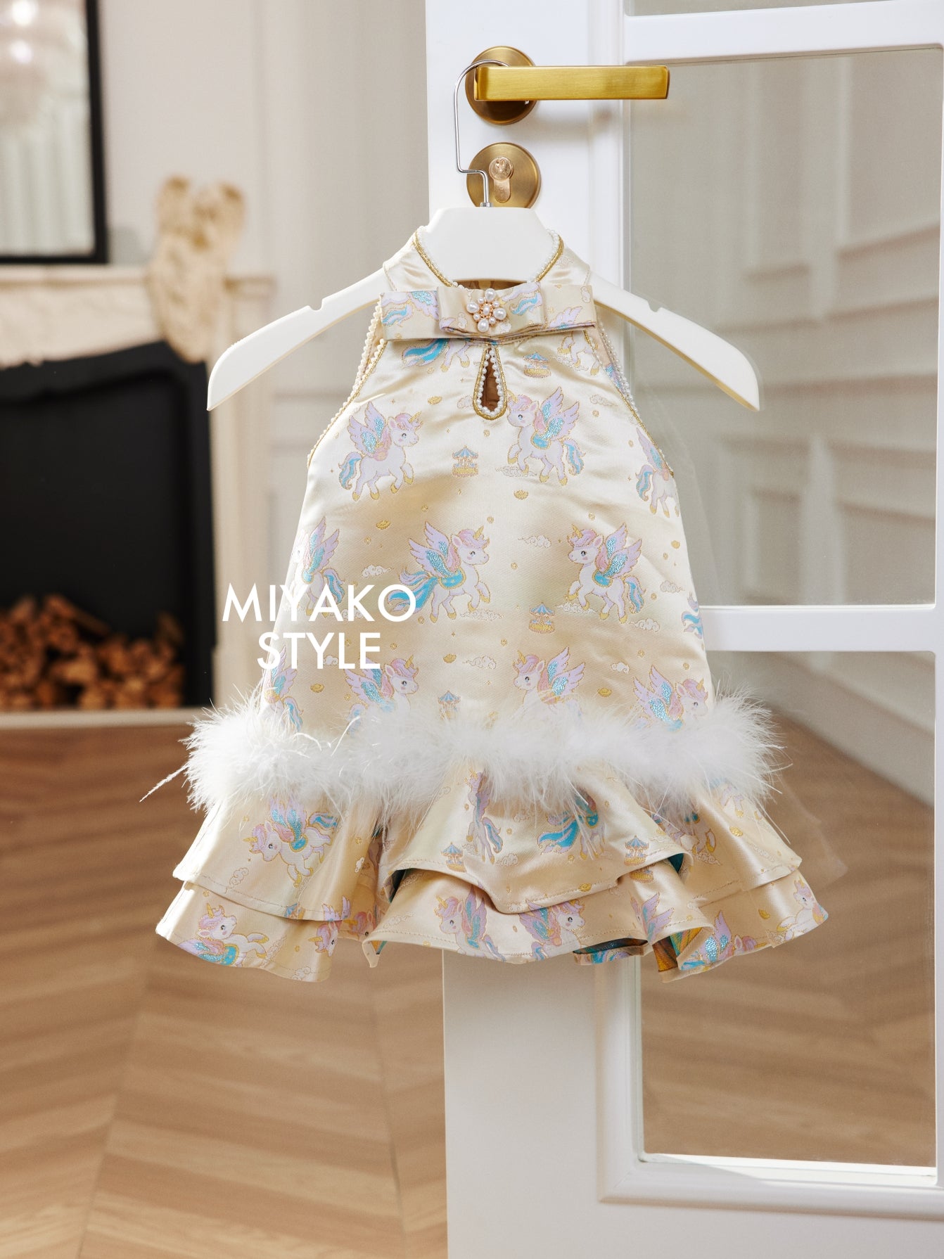 【黄金独角兽】Unicorn Girl Dress 小女孩连身裙