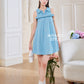 Denim Premium Detachable Sleeve Women Dress