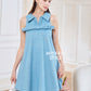 Denim Premium Detachable Sleeve Women Dress