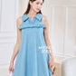 Denim Premium Detachable Sleeve Women Dress