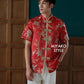 【福星高照】Fú Cheongsam Men Suit Red 男唐装