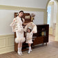 【孔雀开屏】Feather Cheongsam Little Girl Dress in Pink 香槟粉小女孩连身裙