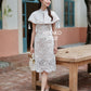 【高级蕾丝】Premium Lace Midi Dress 斗篷连身裙