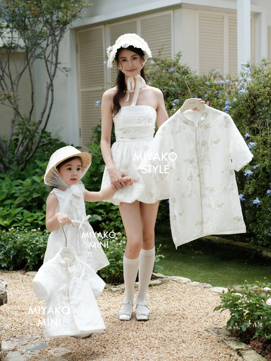 【童话】Fairy Tales Little Boy Suit in White 白色小男孩唐装