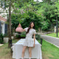 Aurora tennis skirt in White