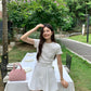 Aurora tennis skirt in White