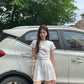 Aurora tennis skirt in White