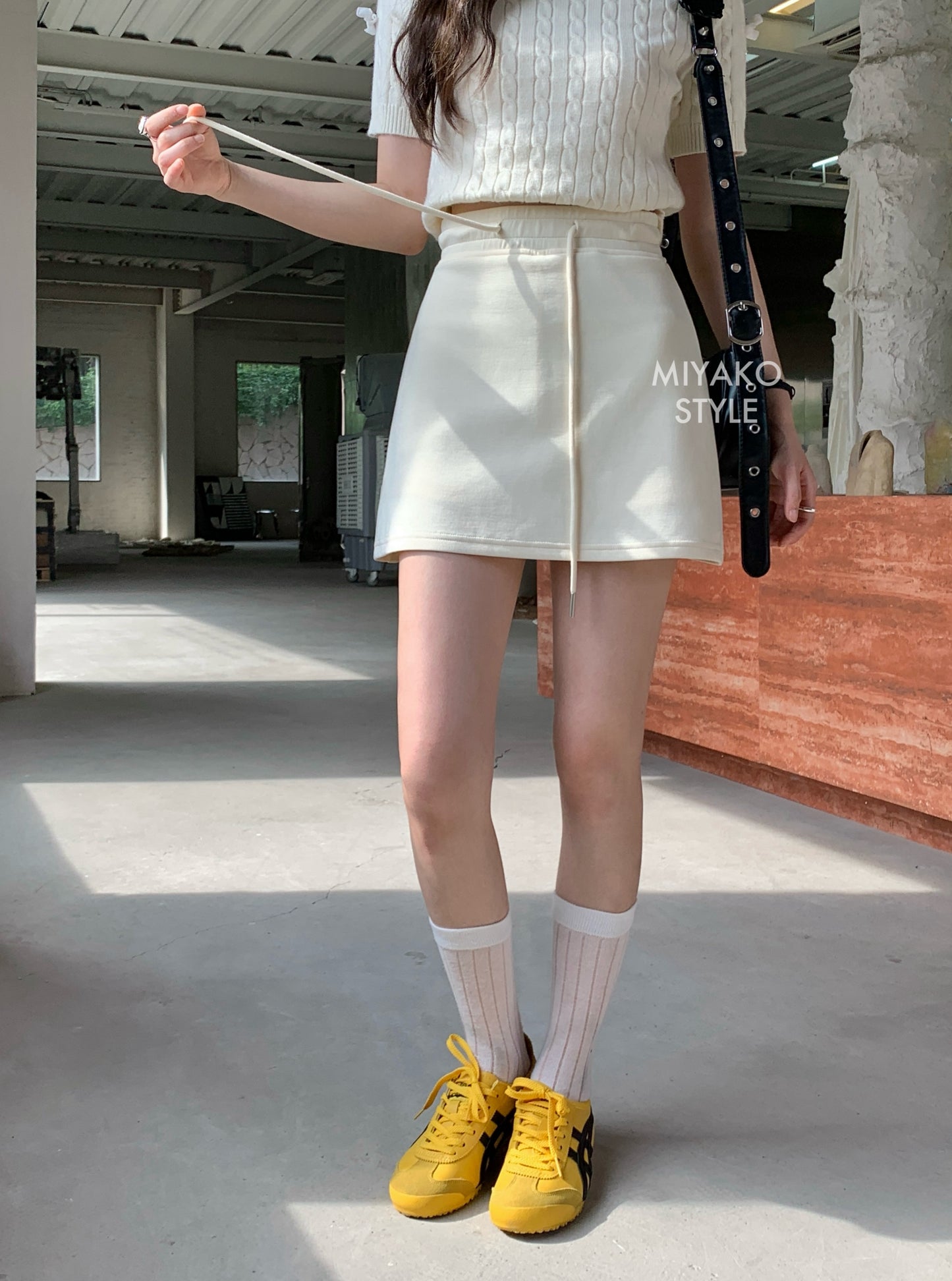 Cheese Mini Skirt in Yellow 黃色短裙