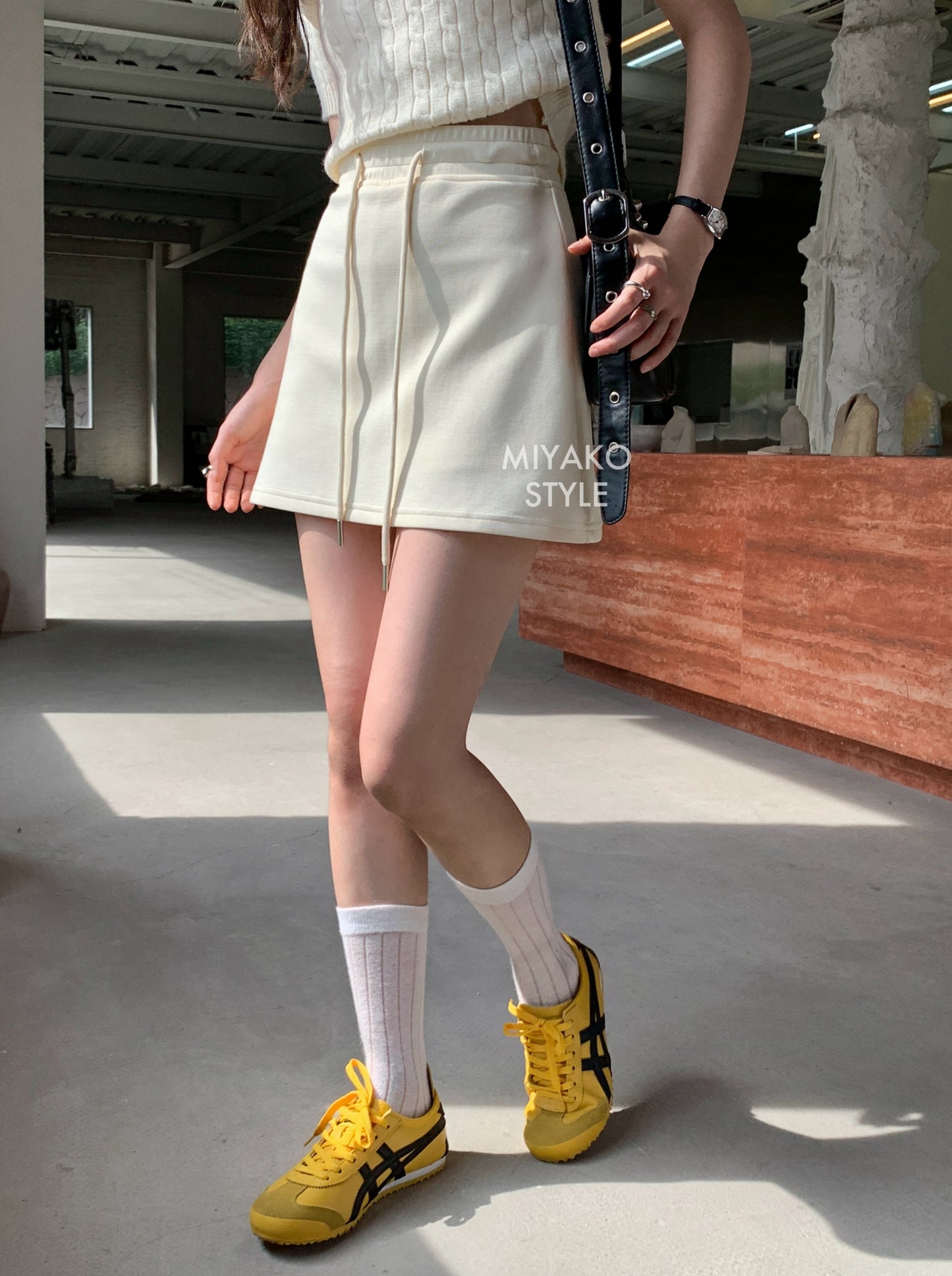 Cheese Mini Skirt in Yellow 黃色短裙