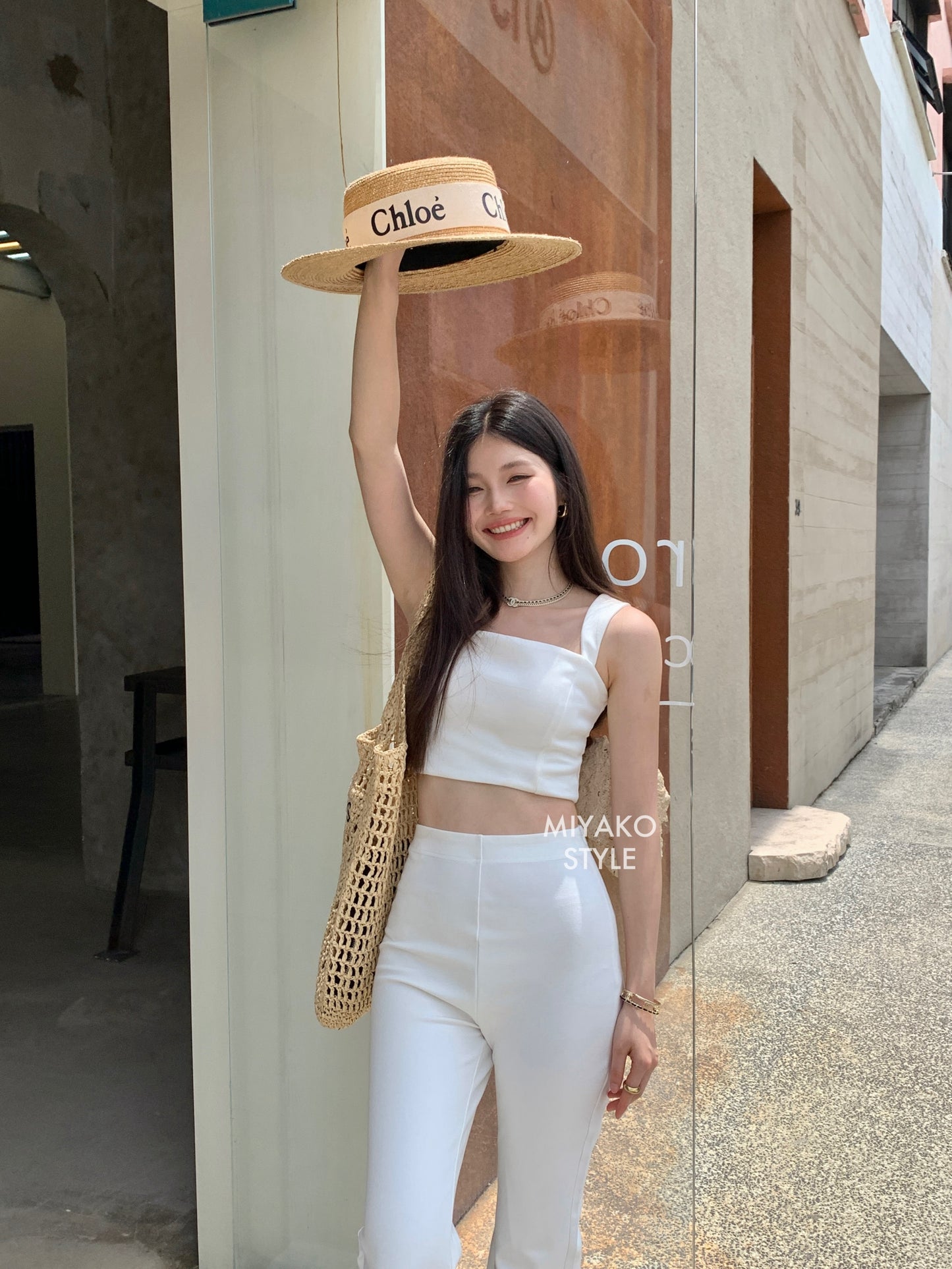 The New Premium Bra Crop Top in White