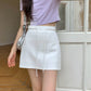 Cheese Mini Skirt in White 白色短裙