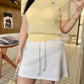 Cheese Mini Skirt in White 白色短裙