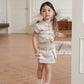 【小女团】Roseanne Cheongsam Girl Skirt in Silver 小女孩银香槟裙子 ( Skirt Only)