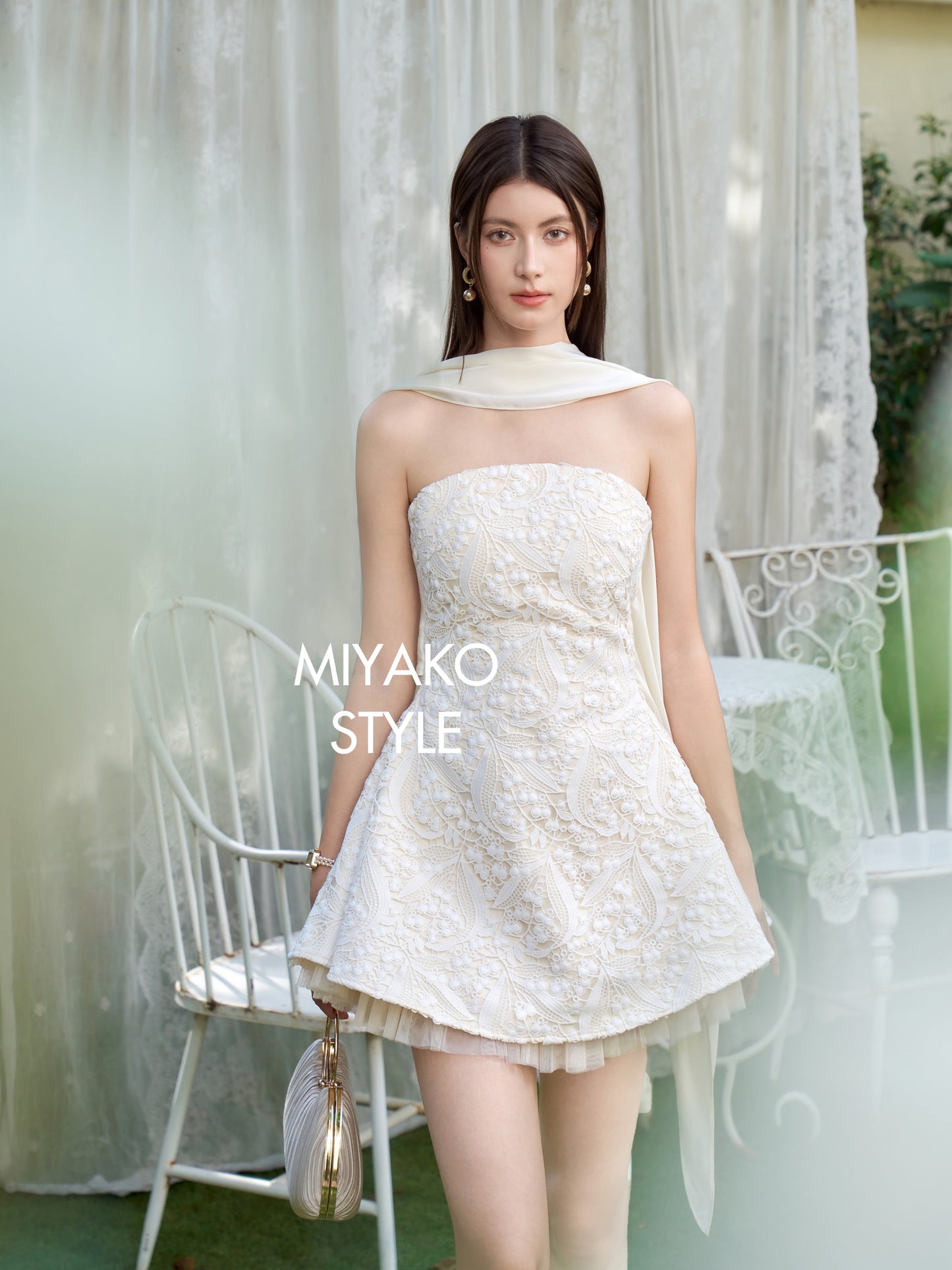 【白月光】Moonlit Luxe Elegance 3in1 Padded Dress
