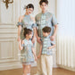 【万事如亿】Billionaire Padded & Detachable Sleeve Midi Cheongsam Dress in Sea Blue 绿蓝色女装长款