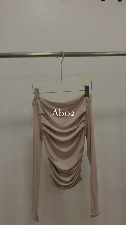 AB02 Off Shoulder Long Sleeve Top