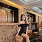 Kathleen furry off shoulder dress