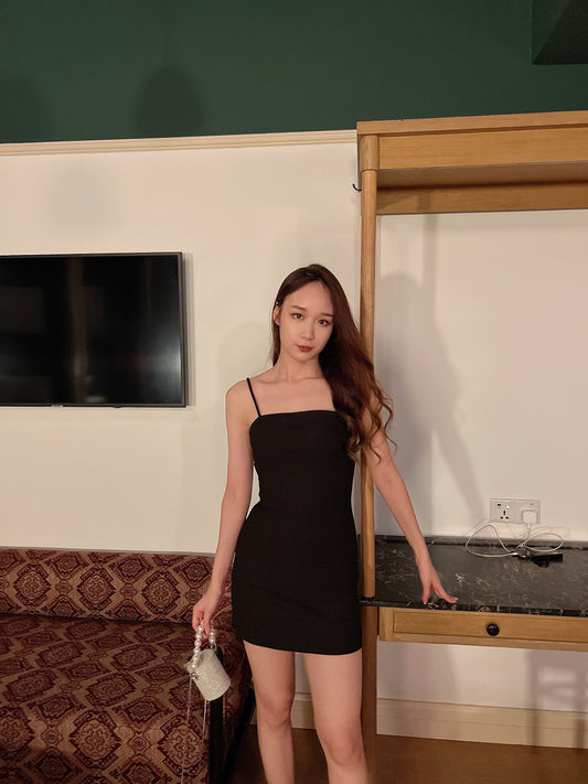 Aimee Cami Mini Dress in Black