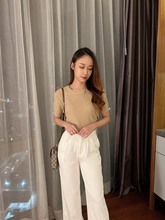Alexis knit top in Khaki
