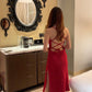 Iris Sexy Split Dress in Red