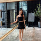 Angel Fur High Waist Skirt in Black