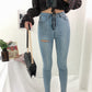 Pre-order Avery ripped jeans in Blue