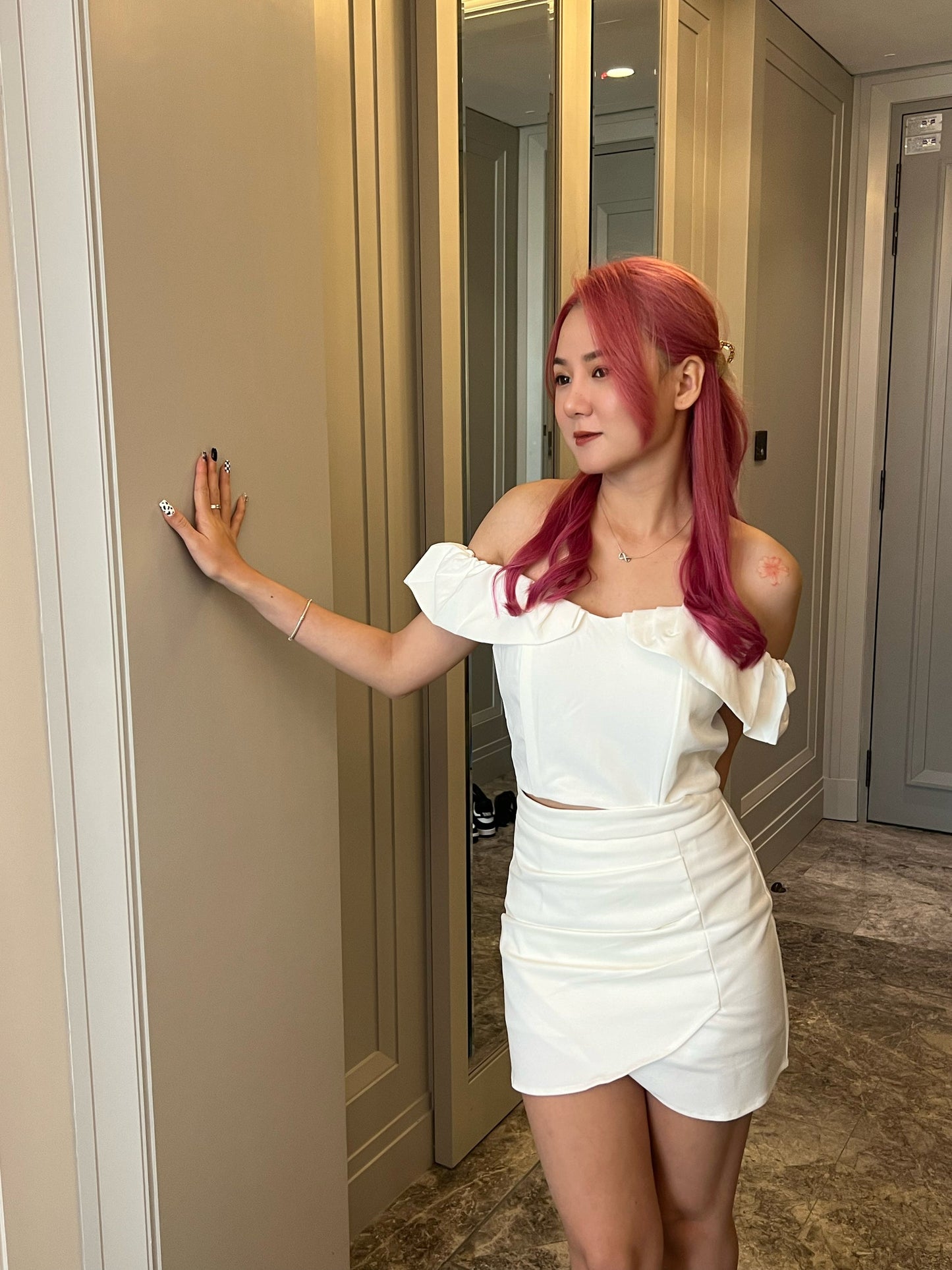 (DEFECT) Florence Skirt in white