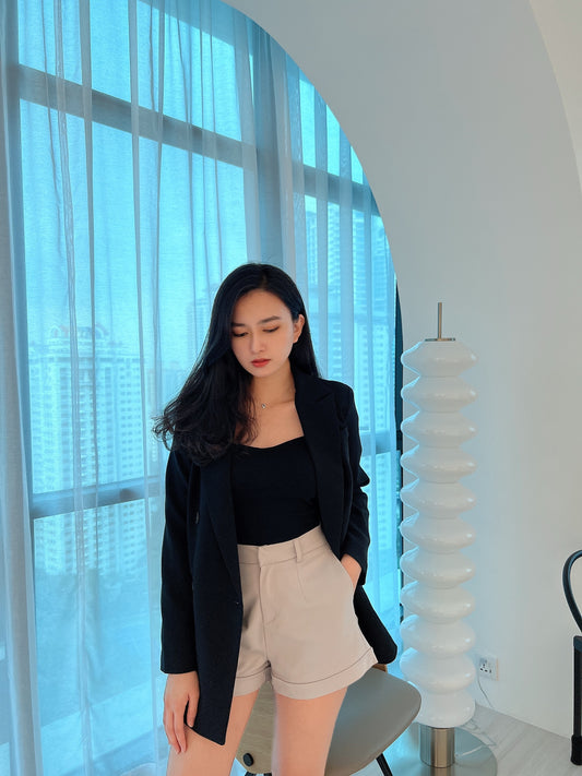 Agnes high waist Short Grey