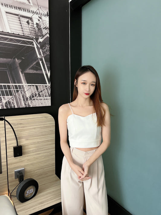 Veronica crop top White