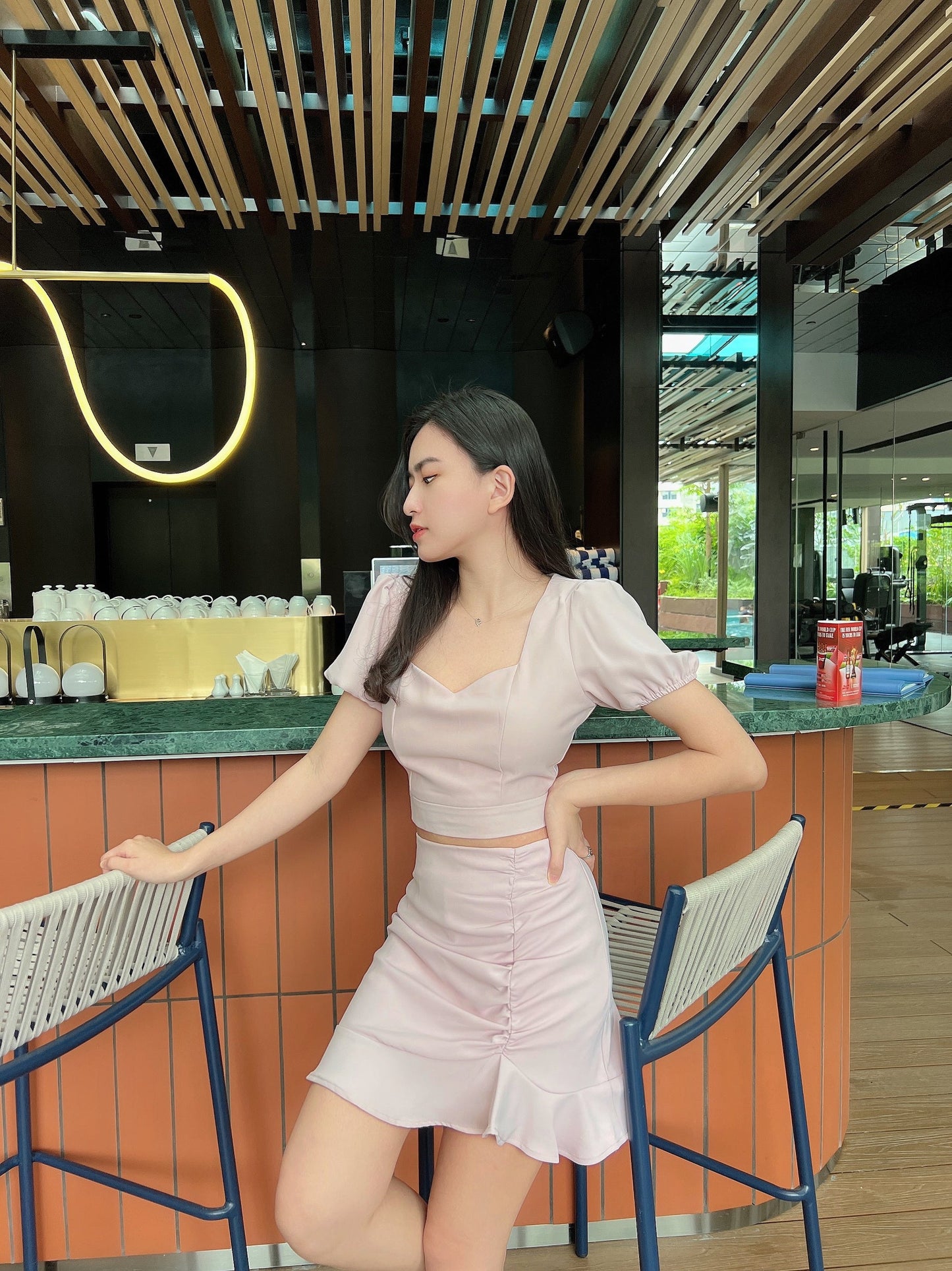 (DEFECT) Audrey Ruffle Mini Skirt in Pink